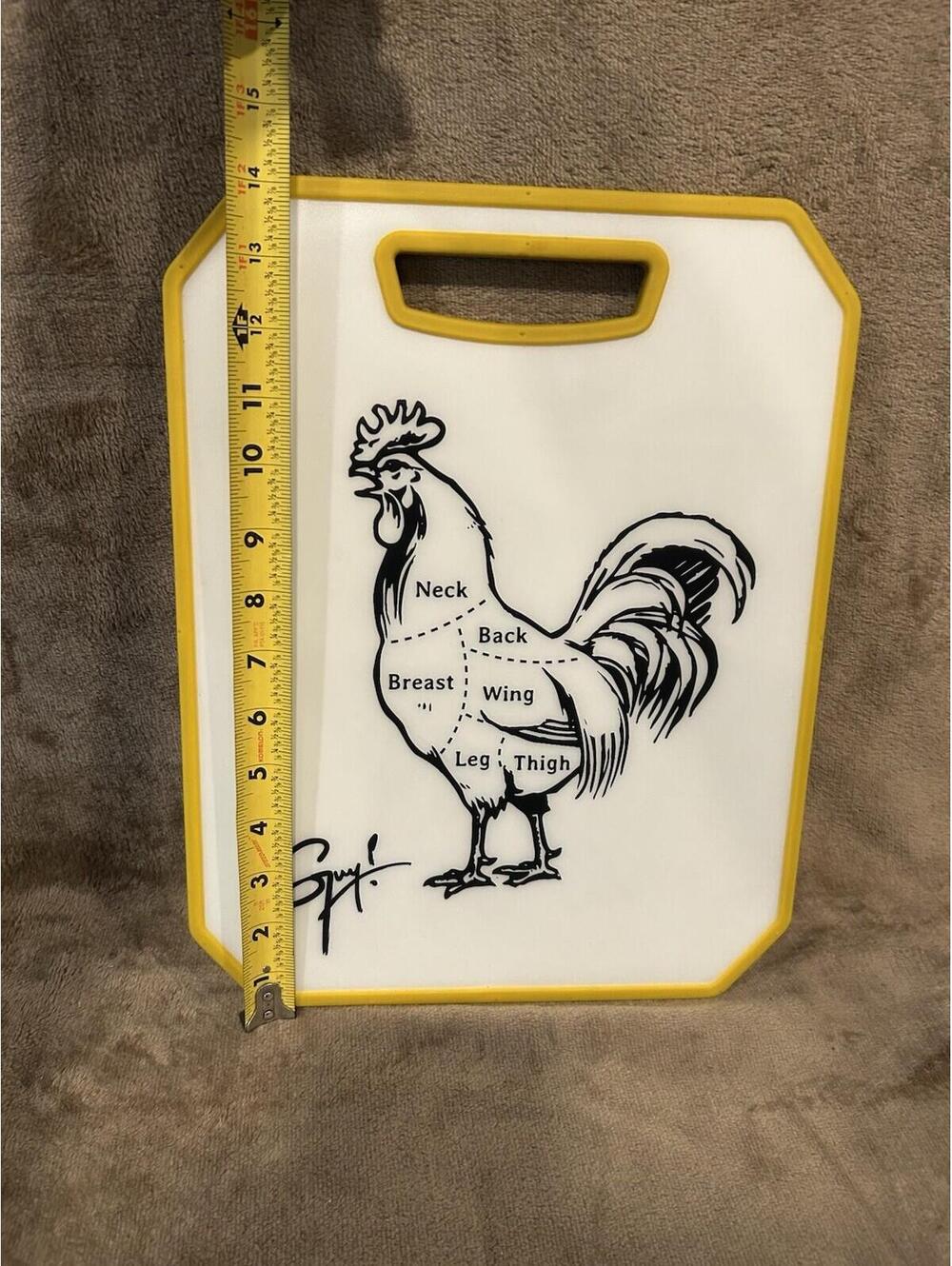 Guy Fieri Chicken Cutting Board  Kitchen Decor Never Cut On - Picture 3 of 4